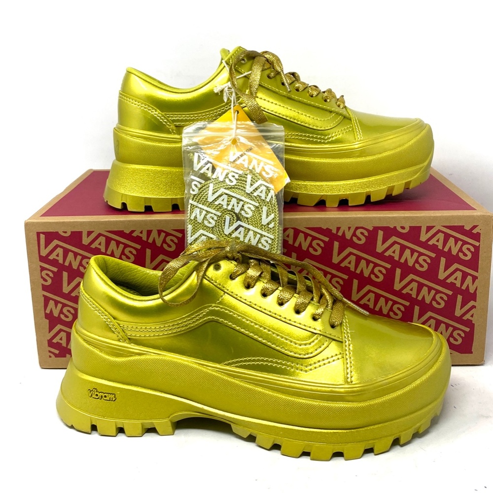 VANS Collina Strada Old Skool Vibram Women Synthetic Yellow Low Shoe VN0009Q4YL9 - Picture 9 of 11